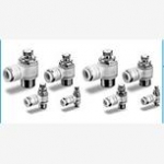 日本SMC带快换接头的洁净型速度控制阀，TU1065BU-20